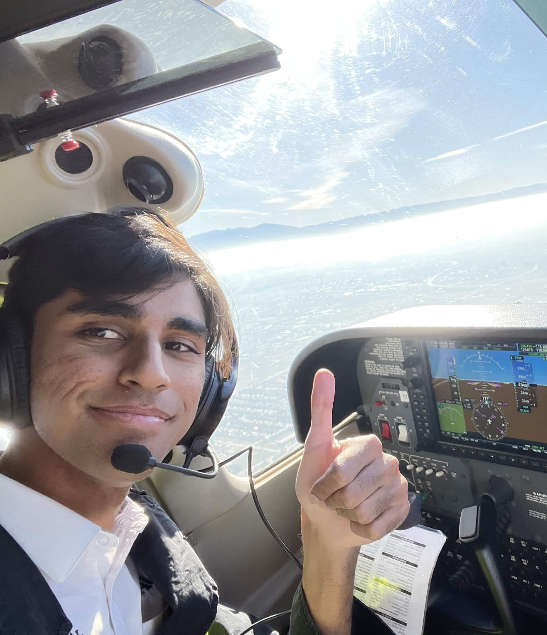 Aircraft in flight
